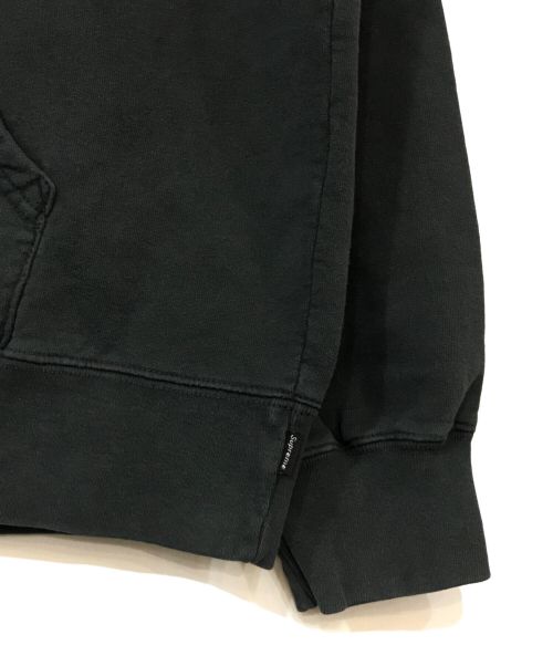 SUPREME（シュプリーム）Supreme (シュプリーム) Overdyed S Logo Hooded Sweatshirt/オーバーダイエスロゴフーディースウェットシャツ ブラック サイズ:Mの古着・服飾アイテム
