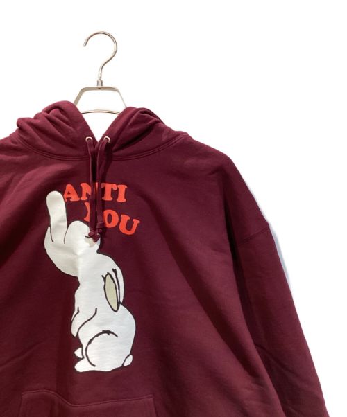 SUPREME（シュプリーム）SUPREME (シュプリーム) UNDERCOVER (アンダーカバー) ANTI YOU HOODED SWEATSHIRT/アンチユーフーディッドスウェットシャツ バーガンディー サイズ:XLの古着・服飾アイテム