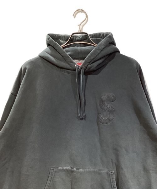 SUPREME（シュプリーム）SUPREME (シュプリーム) Overdyed S Logo Hooded Sweatshirt/オーバーダイエスロゴフーディースゥェットシャツ ブラック サイズ:XLの古着・服飾アイテム