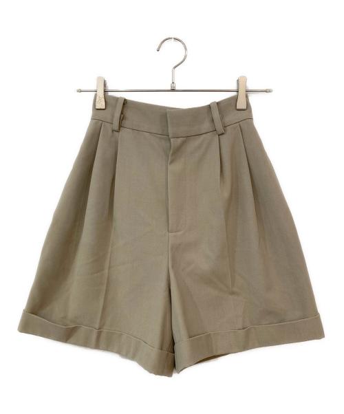 CLANE（クラネ）CLANE (クラネ) ROLL UP HALF PANTS/ロールアップハーフパンツ ベージュ サイズ:SIZE 0の古着・服飾アイテム
