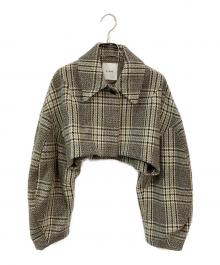 CLANE（クラネ）の古着「ROUND SLEEVE SHORT JACKET/ラウンドスリーブショートジャケット」｜ベージュ