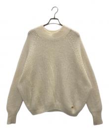 BLUE LABEL CRESTBRIDGE（ブルーレーベルクレストブリッジ）の古着「モヘヤ混ニット」｜アイボリー