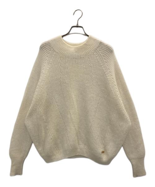 BLUE LABEL CRESTBRIDGE（ブルーレーベルクレストブリッジ）BLUE LABEL CRESTBRIDGE (ブルーレーベルクレストブリッジ) モヘヤ混ニット アイボリー サイズ:Ｍの古着・服飾アイテム