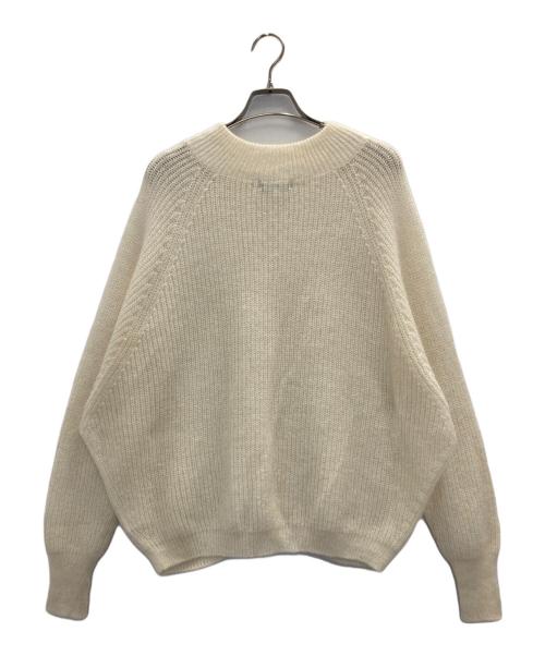 BLUE LABEL CRESTBRIDGE（ブルーレーベルクレストブリッジ）BLUE LABEL CRESTBRIDGE (ブルーレーベルクレストブリッジ) モヘヤ混ニット アイボリー サイズ:Ｍの古着・服飾アイテム