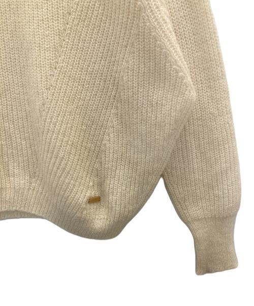 BLUE LABEL CRESTBRIDGE（ブルーレーベルクレストブリッジ）BLUE LABEL CRESTBRIDGE (ブルーレーベルクレストブリッジ) モヘヤ混ニット アイボリー サイズ:Ｍの古着・服飾アイテム