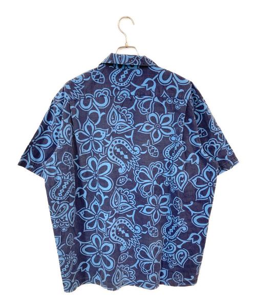 stussy（ステューシー）stussy (ステューシー) 90s Cotton Aloha Shirt/90sコットンアロハシャツ ブルー サイズ:SIZE XLの古着・服飾アイテム