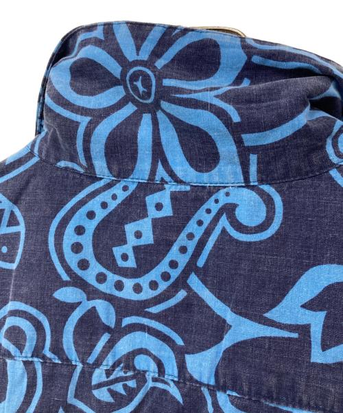 stussy（ステューシー）stussy (ステューシー) 90s Cotton Aloha Shirt/90sコットンアロハシャツ ブルー サイズ:SIZE XLの古着・服飾アイテム