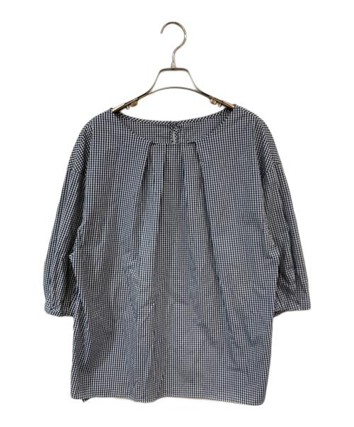MACKINTOSH LONDON（マッキントッシュ ロンドン）MACKINTOSH LONDON (マッキントッシュ ロンドン) ギンガムチェックブラウス ブルー サイズ:SIZE 44の古着・服飾アイテム