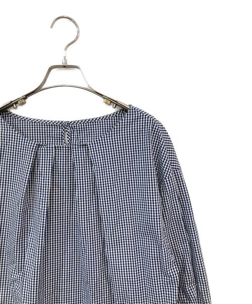 MACKINTOSH LONDON（マッキントッシュ ロンドン）MACKINTOSH LONDON (マッキントッシュ ロンドン) ギンガムチェックブラウス ブルー サイズ:SIZE 44の古着・服飾アイテム