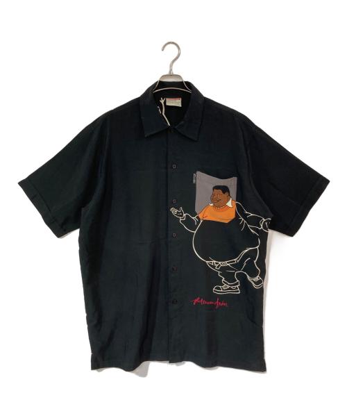 PLATINUM FUBU（プラチナムフブ）PLATINUM FUBU (プラチナムフブ) 半袖シャツ ブラック サイズ:XLの古着・服飾アイテム