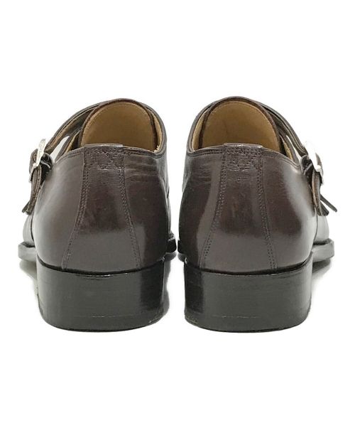 vass shoes（ヴァーシュ）vass shoes (ヴァーシュ) Double Monk ブラウン サイズ:39の古着・服飾アイテム
