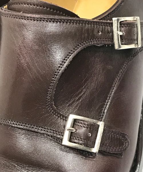 vass shoes（ヴァーシュ）vass shoes (ヴァーシュ) Double Monk ブラウン サイズ:39の古着・服飾アイテム