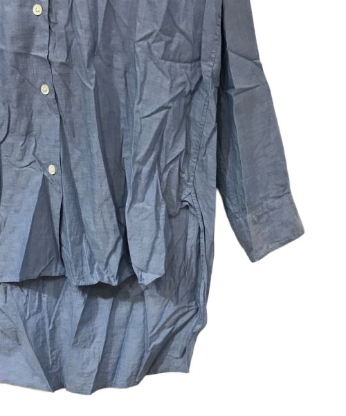 MARGARET HOWELL（マーガレットハウエル）MARGARET HOWELL (マーガレットハウエル) セーラーカラーブラウス ブルー サイズ:Ⅱの古着・服飾アイテム