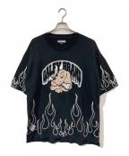 GALFYガルフィー）の古着「ファイヤーパターンTee」｜ブラック