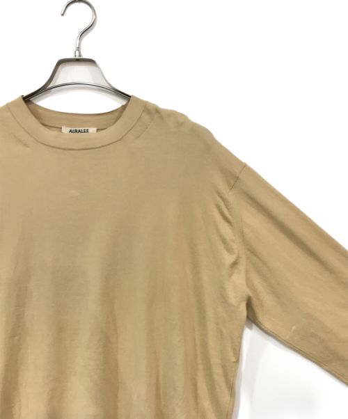 AURALEE（オーラリー）AURALEE (オーラリー) Super High Gauge Cotton Knit ベージュ サイズ:3の古着・服飾アイテム