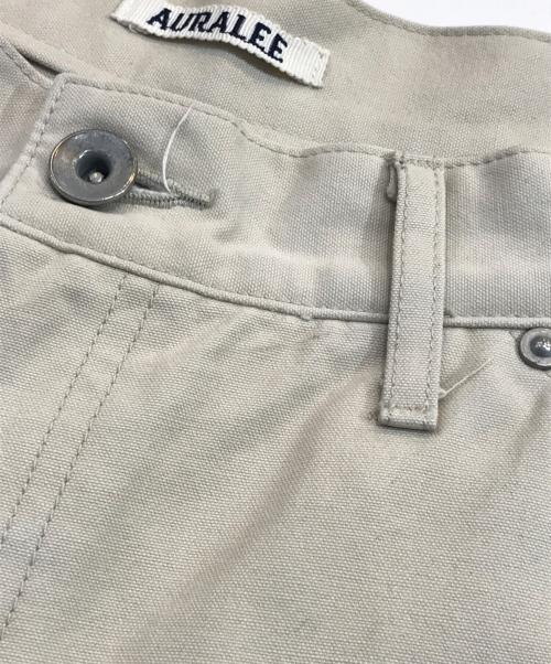 AURALEE（オーラリー）AURALEE (オーラリー) COTTON OILED CANVAS PANTS ベージュ サイズ:4の古着・服飾アイテム