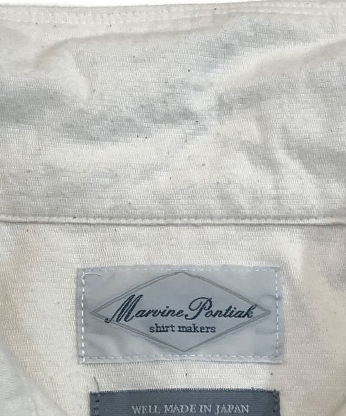 Marvine Pontiak Shirt Makers（マーヴィンポンティアックシャツメイカーズ）Marvine Pontiak Shirt Makers (マーヴィンポンティアックシャツメイカーズ) Auggie P/O SH アイボリー サイズ:FREEの古着・服飾アイテム