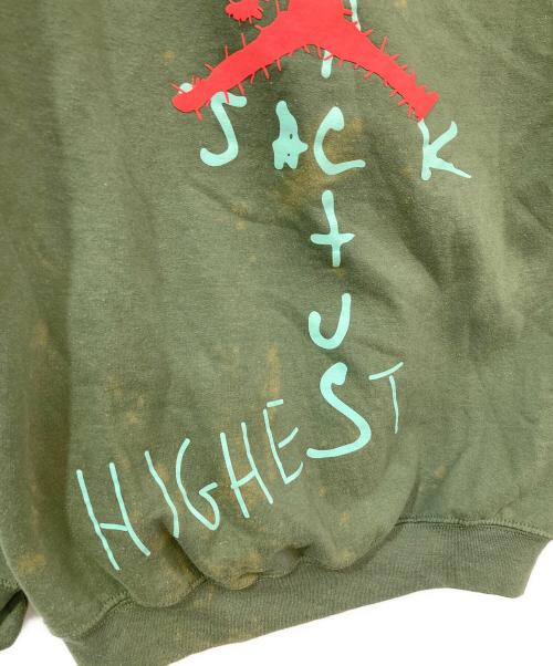 NIKE（ナイキ）NIKE (ナイキ) Travis Scott (トラヴィス・スコット) Cactus Jack Highest Hoodie/カクタスジャックハイエストフーディー グリーン サイズ:SIZE Sの古着・服飾アイテム