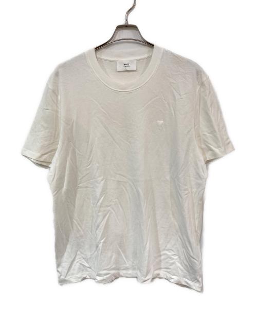 AMI Alexandre Mattiussi（アミアレクサンドルマテュッシ）AMI Alexandre Mattiussi (アミアレクサンドルマテュッシ) ハートロゴTシャツ ホワイト サイズ:XXLの古着・服飾アイテム