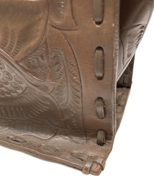 Carving Tribes（カービングトライブス）Carving Tribes (カービングトライブス) ハンドバッグ ブラウンの古着・服飾アイテム