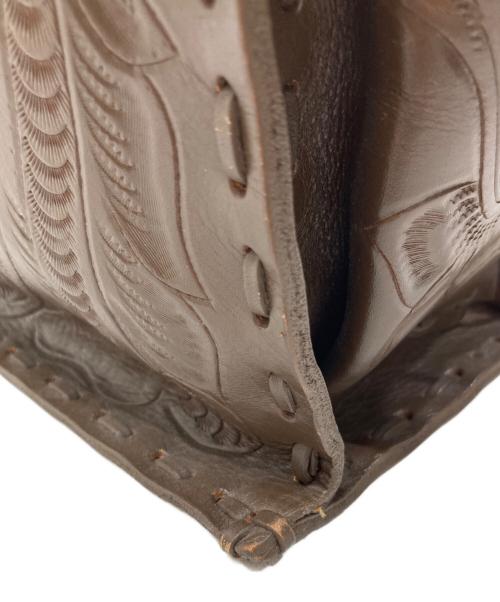 Carving Tribes（カービングトライブス）Carving Tribes (カービングトライブス) ハンドバッグ ブラウンの古着・服飾アイテム