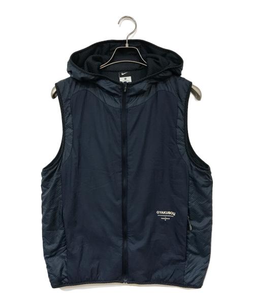 GYAKUSOU（ギャクソウ）GYAKUSOU (ギャクソウ) LIGHTWEIGHT FILL VEST ネイビー サイズ:Mの古着・服飾アイテム