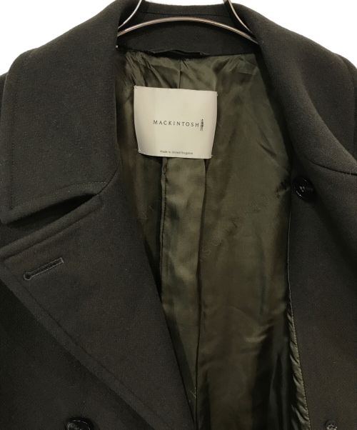 MACKINTOSH（マッキントッシュ）MACKINTOSH (マッキントッシュ) BEAMS F (ビームスエフ) 別注CAWDOR ライトメルトン ロングコート オリーブ サイズ:38の古着・服飾アイテム