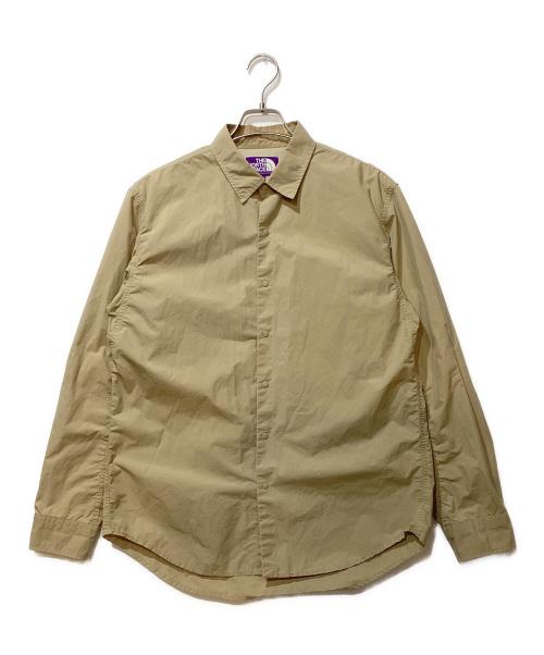 THE NORTHFACE PURPLELABEL（ザ・ノースフェイス パープルレーベル）THE NORTHFACE PURPLELABEL (ザ・ノースフェイス パープルレーベル) TYPEWRITER L/S SHIRT ベージュ サイズ:Lの古着・服飾アイテム
