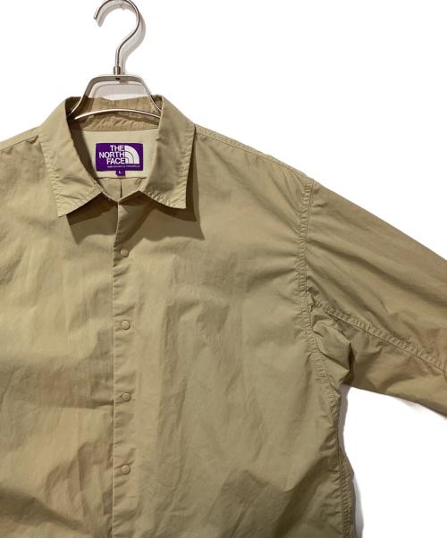 THE NORTHFACE PURPLELABEL（ザ・ノースフェイス パープルレーベル）THE NORTHFACE PURPLELABEL (ザ・ノースフェイス パープルレーベル) TYPEWRITER L/S SHIRT ベージュ サイズ:Lの古着・服飾アイテム