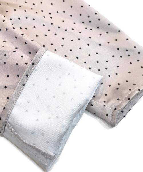 HER LIP TO（ハーリップトゥ）HER LIP TO (ハーリップトゥ) Date Night Polka-Dot Dress ベージュ サイズ:Mの古着・服飾アイテム