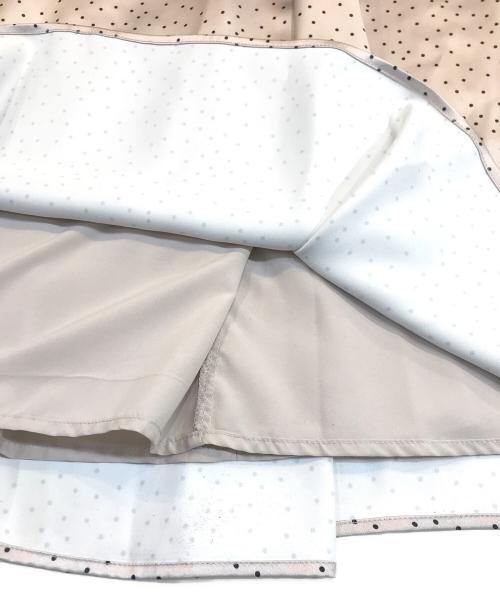 HER LIP TO（ハーリップトゥ）HER LIP TO (ハーリップトゥ) Date Night Polka-Dot Dress ベージュ サイズ:Mの古着・服飾アイテム