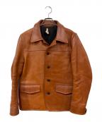 GANGSTERVILLEギャングスタービル）の古着「30’s ホースハイド カーコート」｜ブラウン