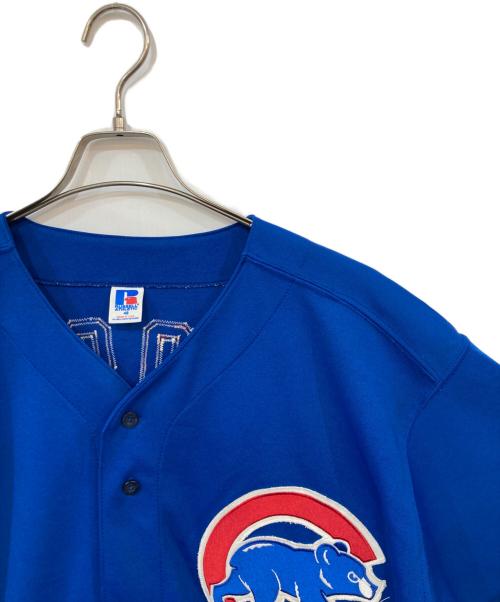 RUSSELL ATHLETIC（ラッセルアスレチック）RUSSELL ATHLETIC (ラッセルアスレチック) CHICAGO CUBS ゲームシャツ ブルー サイズ:Mの古着・服飾アイテム