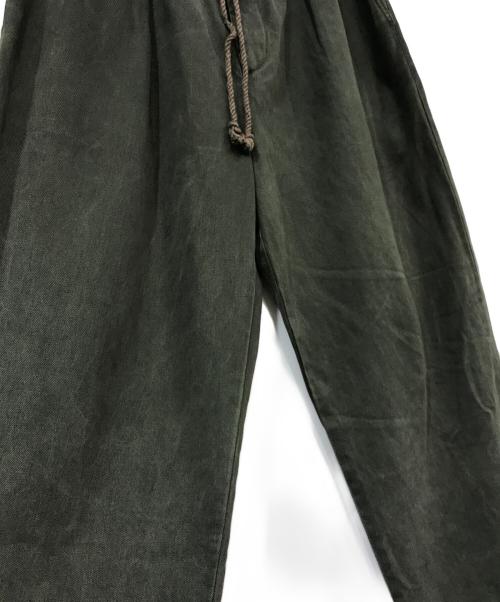 yokosakamoto（ヨウコサカモト）yokosakamoto (ヨウコサカモト) イージーパンツ オリーブ サイズ:SIZE Lの古着・服飾アイテム