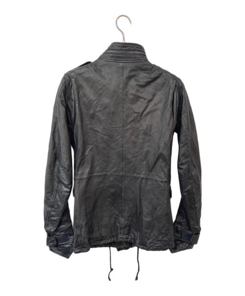 wjk（ダブルジェイケー）wjk (ダブルジェイケー) レザーM65ジャケット ブラック サイズ:Sの古着・服飾アイテム