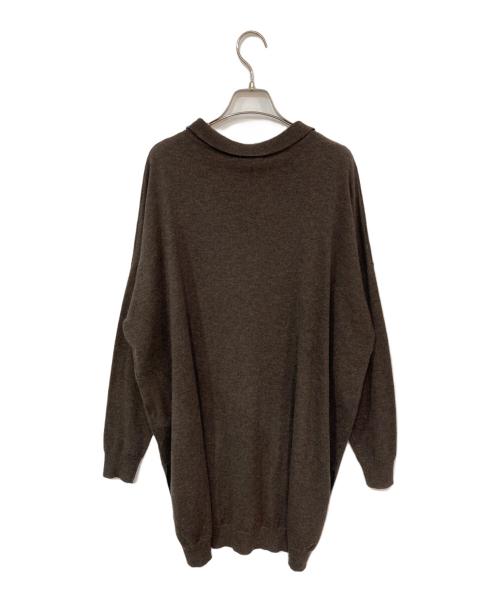 mizuiro-ind（ミズイロインド）mizuiro-ind (ミズイロインド) ニットワンピース ブラウン サイズ:記載なし 未使用品の古着・服飾アイテム