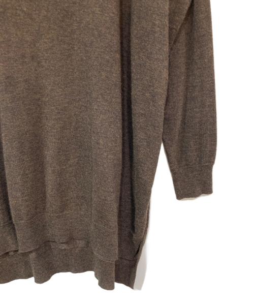 mizuiro-ind（ミズイロインド）mizuiro-ind (ミズイロインド) ニットワンピース ブラウン サイズ:記載なし 未使用品の古着・服飾アイテム