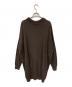 mizuiro-ind (ミズイロインド) ニットワンピース ブラウン サイズ:記載なし 未使用品：5000円