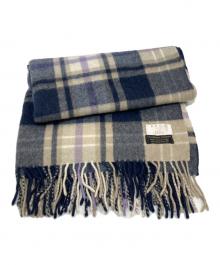 BEGG SCOTLAND FOR IENA（ベグ アンド コー）の古着「別注ストール」｜ネイビー