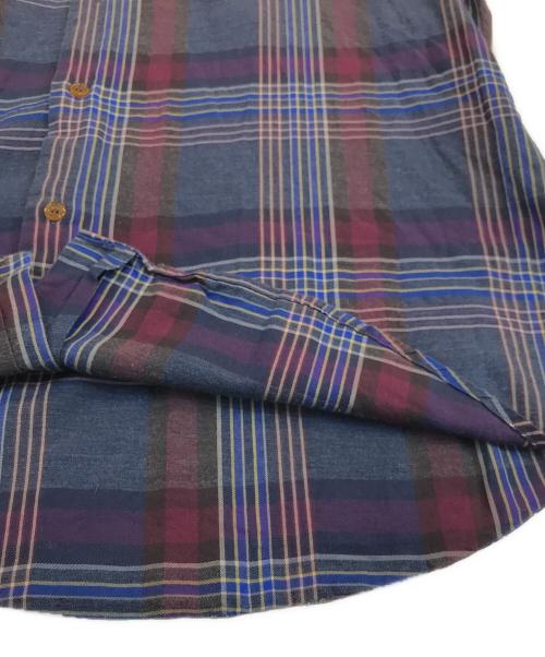 Vivienne Westwood man（ヴィヴィアン ウェストウッド マン）Vivienne Westwood man (ヴィヴィアン ウェストウッド マン) チェックシャツ パープル サイズ:44の古着・服飾アイテム