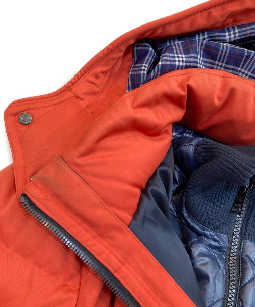 BLACK LABEL CRESTBRIDGE（ブラックレーベル クレストブリッジ）BLACK LABEL CRESTBRIDGE (ブラックレーベル クレストブリッジ) 中綿ライナー付きダウンジャケット オレンジ サイズ:Mの古着・服飾アイテム