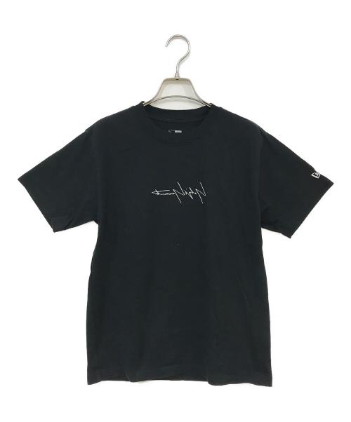 YOHJI YAMAMOTO（ヨウジヤマモト）YOHJI YAMAMOTO (ヨウジヤマモト) New Era (ニューエラ) COTTON TEE YY D ブラック サイズ:SMALLの古着・服飾アイテム