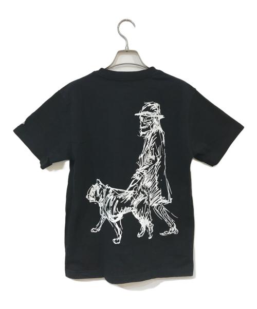 YOHJI YAMAMOTO（ヨウジヤマモト）YOHJI YAMAMOTO (ヨウジヤマモト) New Era (ニューエラ) COTTON TEE YY D ブラック サイズ:SMALLの古着・服飾アイテム