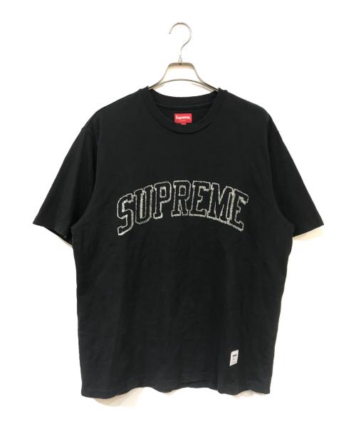 SUPREME（シュプリーム）SUPREME (シュプリーム) SKETCH EMBROIDERED S/S TOP ブラック サイズ:Lの古着・服飾アイテム