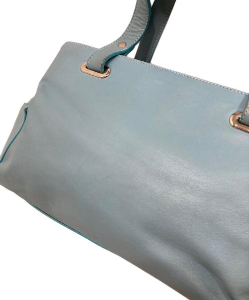 EMPORIO ARMANI（エンポリオアルマーニ）EMPORIO ARMANI (エンポリオアルマーニ) ハンドバッグ スカイブルーの古着・服飾アイテム