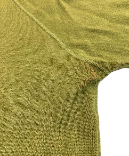 lucien pellat-finet（ルシアン・ペラフィネ）lucien pellat-finet (ルシアン・ペラフィネ) クルーネックニット グリーン サイズ:Mの古着・服飾アイテム