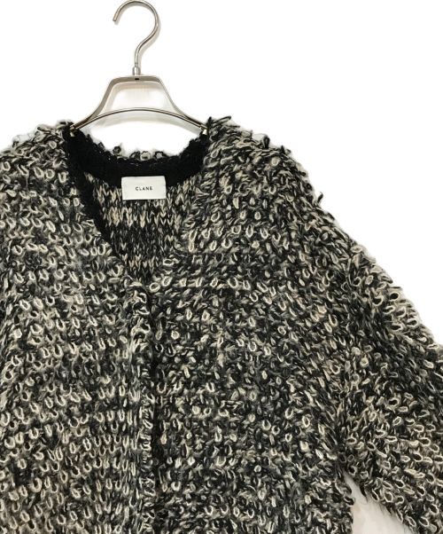 CLANE（クラネ）CLANE (クラネ) MIX LOOP MOHAIR KNIT CARDIGAN グレー サイズ:1の古着・服飾アイテム