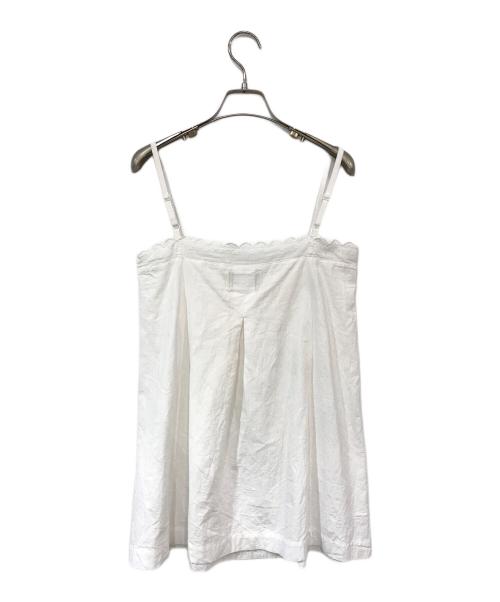 papier（パピエ）papier (パピエ) cotton mini OP ホワイト サイズ:Fの古着・服飾アイテム