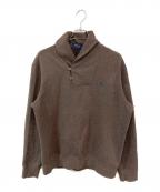 POLO RALPH LAURENポロ・ラルフローレン）の古着「ショールカラーPOスウェット」｜ブラウン