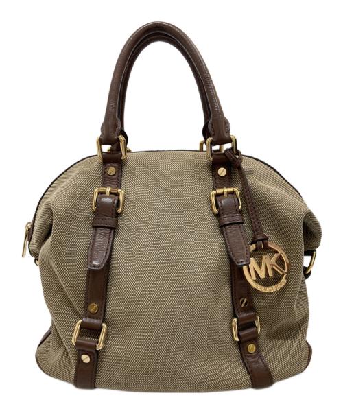 MICHAEL KORS（マイケル・コース）MICHAEL KORS (マイケルコース) 2WAYショルダーバッグ ベージュの古着・服飾アイテム